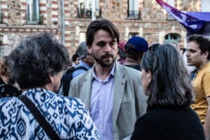 Campaign Closing Meeting in Montrouge idir hakim photographe paris