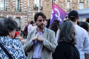 Campaign Closing Meeting in Montrouge idir hakim photographe paris