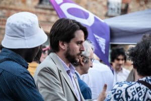 Campaign Closing Meeting in Montrouge idir hakim photographe paris