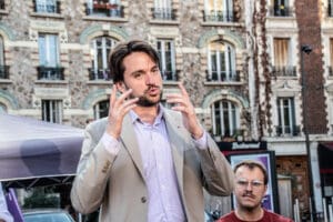 Campaign Closing Meeting in Montrouge idir hakim photographe paris