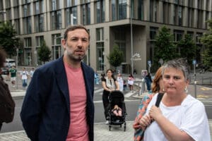 Crowd at the Nahel Memorial Demonstration idir hakim photographe paris