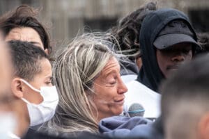 Crowd at the Nahel Memorial Demonstration idir hakim photographe paris
