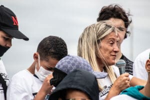 Crowd at the Nahel Memorial Demonstration idir hakim photographe paris