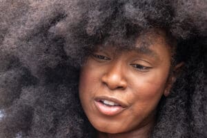 Assa Traoré at the Nahel Memorial Demonstration idir hakim photographe paris