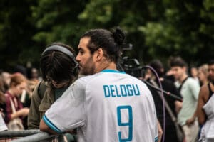 LFI Activists at Place de la République idir hakim photographe paris
