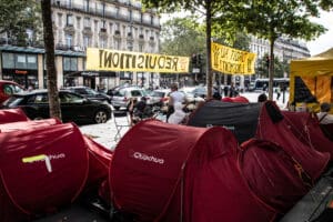 Utopia 56 Protest Against Homelessness idir hakim photographe paris