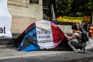 Utopia 56 Protest Against Homelessness idir hakim photographe paris