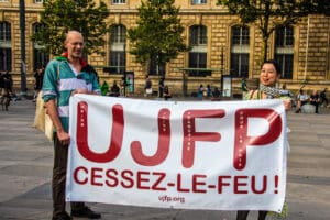 UJFP Protest Against Israel at the Olympics idir hakim photographe paris