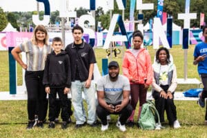 Youth from Les Bosquets at Olympic Fan Zone idir hakim photographe paris