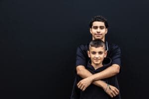 Youth from Les Bosquets at Olympic Fan Zone idir hakim photographe paris