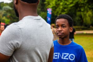 Youth from Les Bosquets at Olympic Fan Zone idir hakim photographe paris