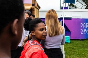 Youth from Les Bosquets at Olympic Fan Zone idir hakim photographe paris