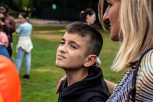 Youth from Les Bosquets at Olympic Fan Zone idir hakim photographe paris
