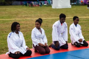 Youth from Les Bosquets at Olympic Fan Zone idir hakim photographe paris