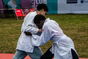 Youth from Les Bosquets at Olympic Fan Zone idir hakim photographe paris