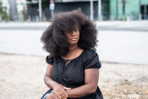 Assa Traoré attending Nahel memorial in Nanterre idir hakim photographe paris