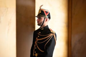 French Republican Guard photographed at the French National Asse idir hakim photographe paris