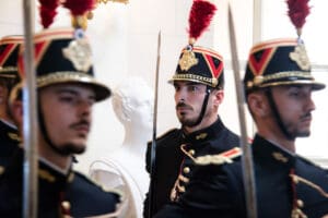 French Republican Guard photographed at the French National Asse idir hakim photographe paris