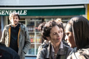 Sabrina Benali at Giant Door-to-Door in Place Morillon idir hakim photographe paris