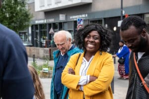 Deputy Obono, Assa Traore, and Sabrina Benali Campaign in the 20th Arrondissement idir hakim photographe paris