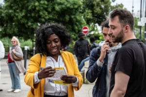 Deputy Obono, Assa Traore, and Sabrina Benali Campaign in the 20th Arrondissement idir hakim photographe paris
