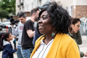 Deputy Obono, Assa Traore, and Sabrina Benali Campaign in the 20th Arrondissement idir hakim photographe paris