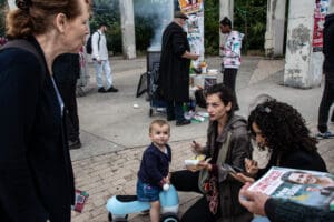 Deputy Obono, Assa Traore, and Sabrina Benali Campaign in the 20th Arrondissement idir hakim photographe paris