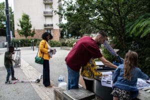 Deputy Obono, Assa Traore, and Sabrina Benali Campaign in the 20th Arrondissement idir hakim photographe paris