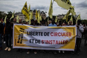 Protest for Freedom of Movement idir hakim photographe paris