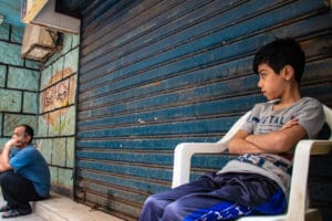 Hamas Propaganda in Shatila Camp idir hakim photographe paris