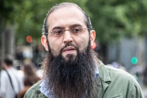 Elias d’Imzalène at pro-Palestinian rally in Paris idir hakim photographe paris