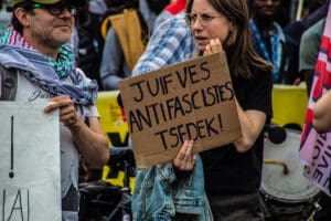 UJFP and TSEDEK Protest at Nation idir hakim photographe paris