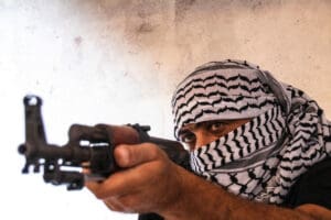 Hamas Propaganda in Shatila Camp idir hakim photographe paris