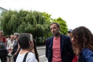 Crowd at the Nahel Memorial Demonstration idir hakim photographe paris