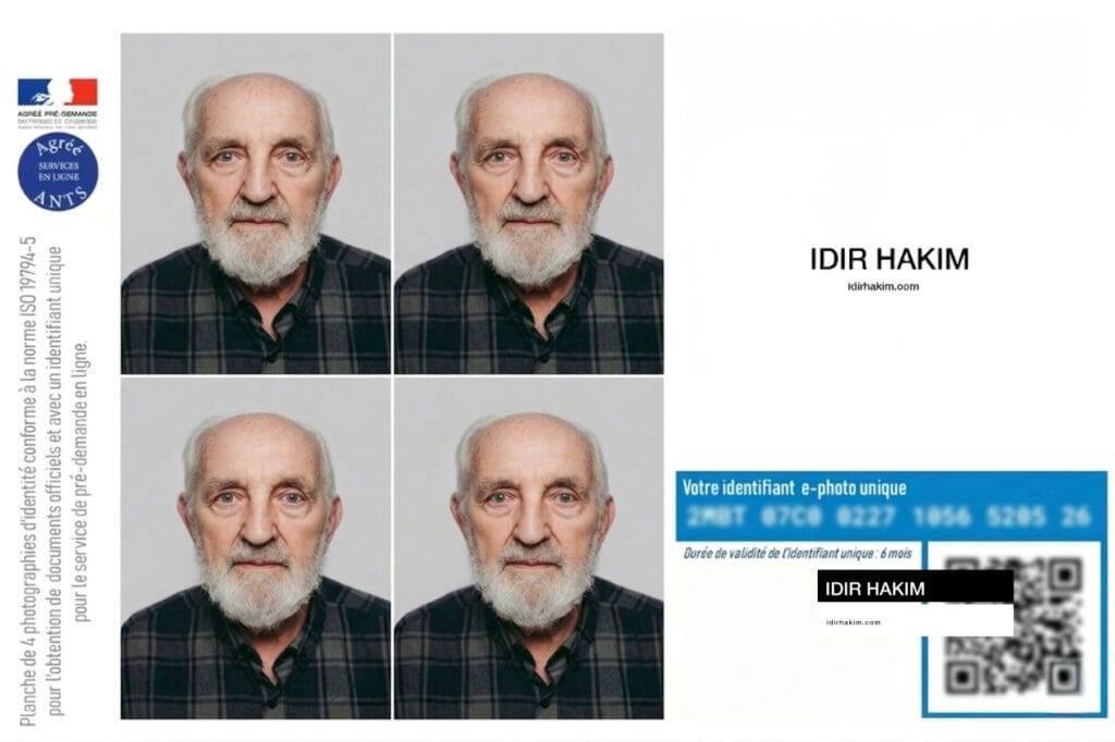 Contrôle du cadrage pour photo d’identité