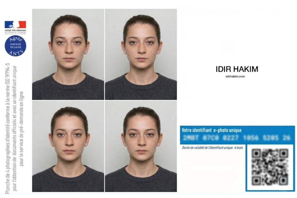 Séance de photo d’identité à domicile en milieu hospitalier pour patient alité.