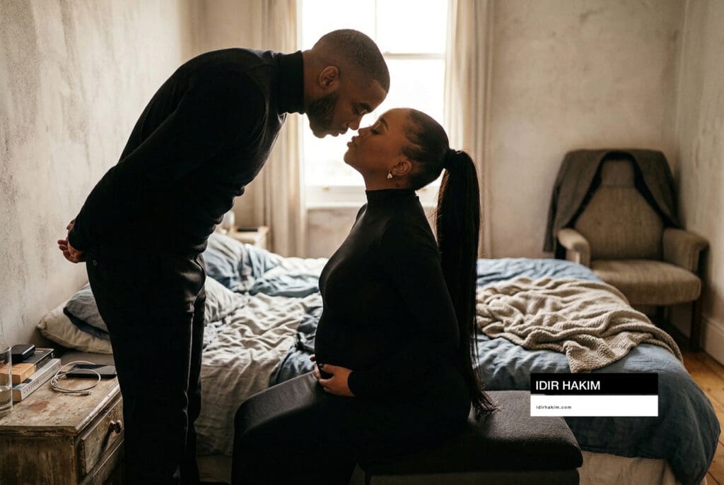Souvenirs de grossesse avec Photographe grossesse Île-de-France : séance à domicile.